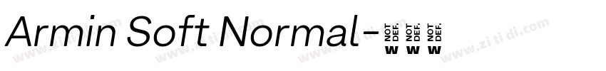 Armin Soft Normal字体转换